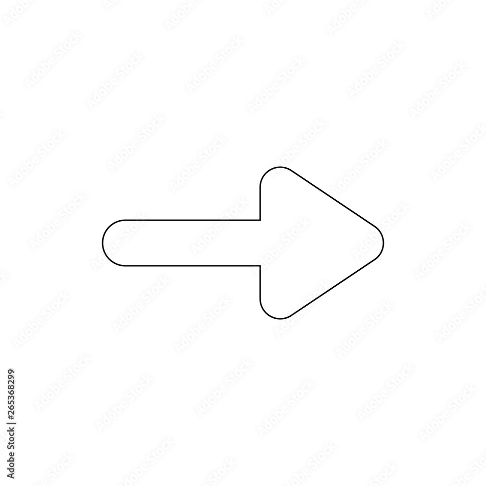 arrow next right outline icon. Signs and symbols can be used for web, logo, mobile app, UI, UX arrow next right outline icon. Signs and symbols can be used for web, logo, mobile app, UI, UX