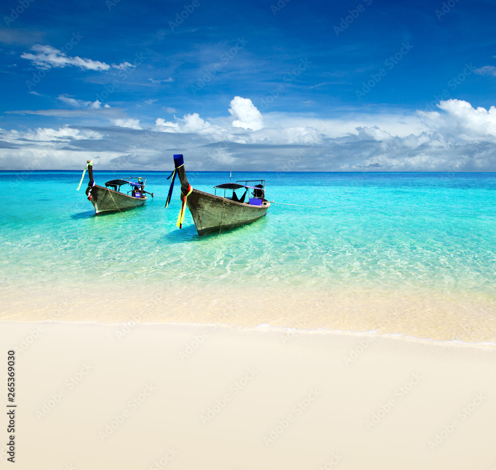 Fototapeta premium beach and tropical sea . nature background