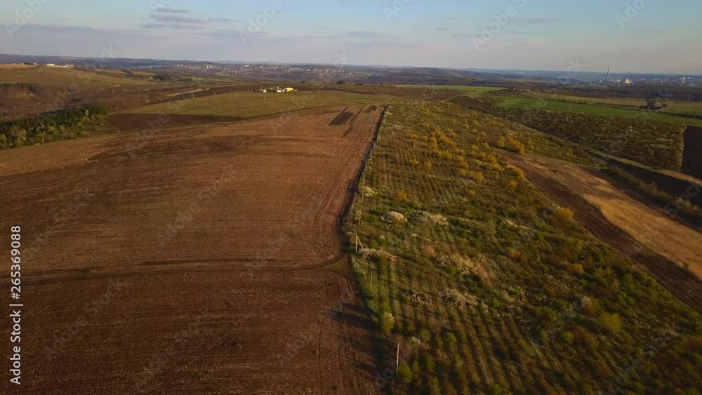 Sunset light over cultivating field in the spring. Moldova Republic of. Sunset light over cultivating field in the spring. Moldova Republic of.