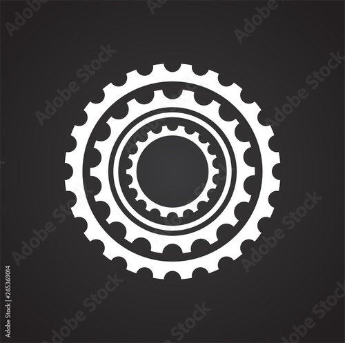 Bicycle star icon on background for graphic and web design. Simple vector sign. Internet concept symbol for website button or mobile app.