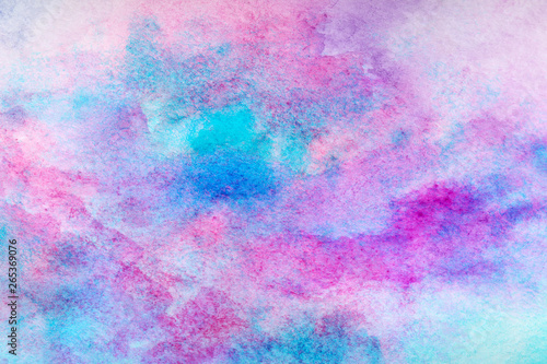 blue watercolor splash stroke background. by drawing