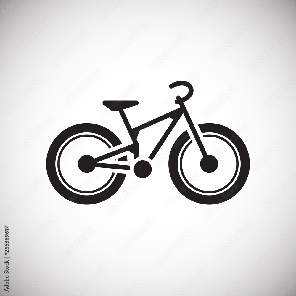 Bicycle icon on background for graphic and web design. Simple vector sign. Internet concept symbol for website button or mobile app. Bicycle icon on background for graphic and web design. Simple vector sign. Internet concept symbol for website button or mobile app.