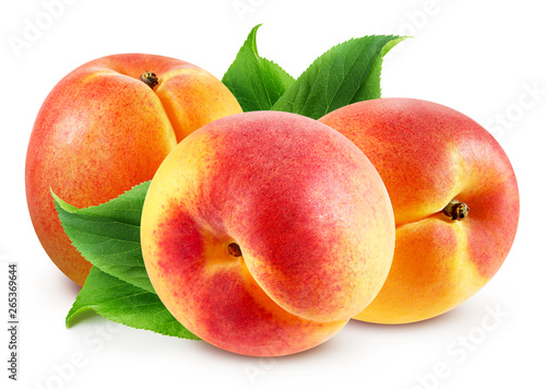 Apricot isolated Clipping Path photo