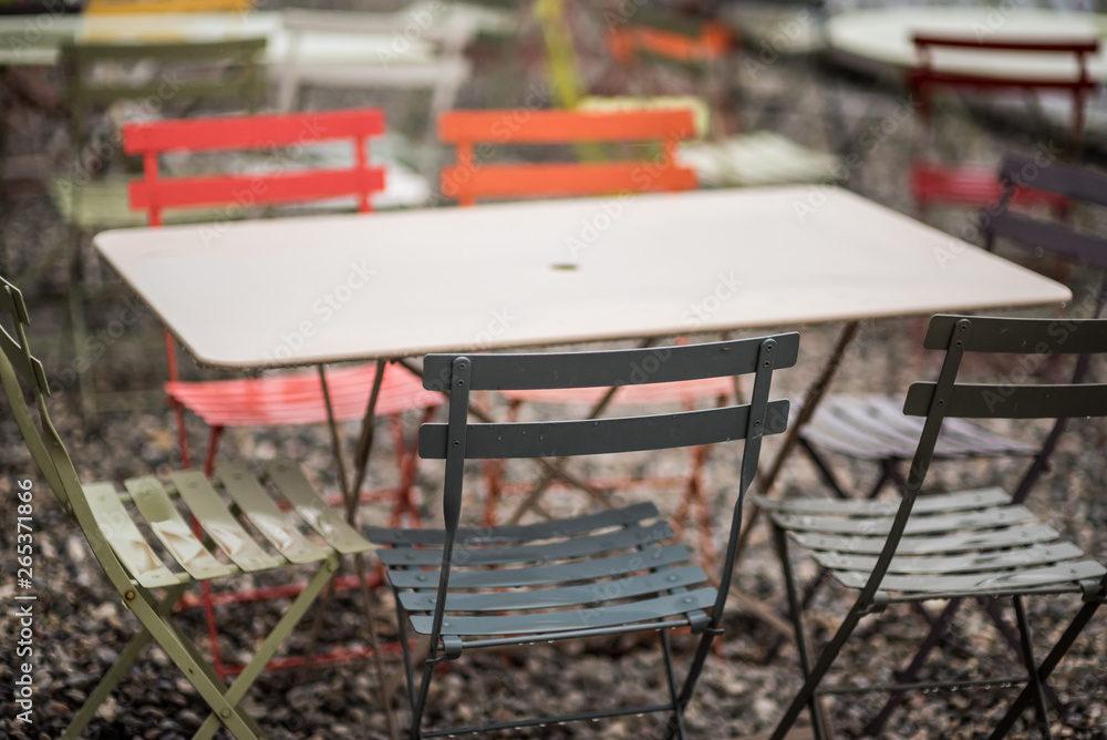 Chairs and tables for cafe on the beach Chairs and tables for cafe on the beach