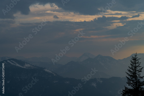 A great view on the mountains - sunset
