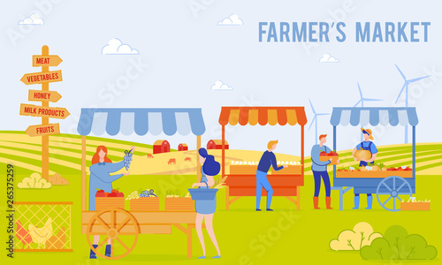 Vector Illustration, is Written Fermers Market.