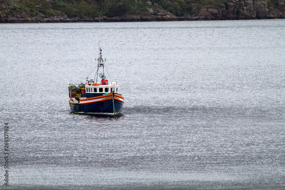 Fototapeta premium Fischkutter in Schottland