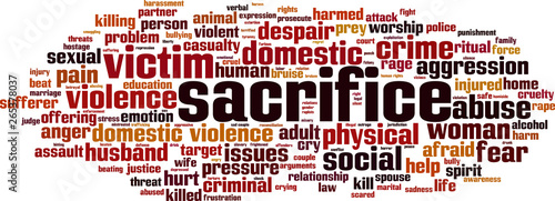 Sacrifice word cloud