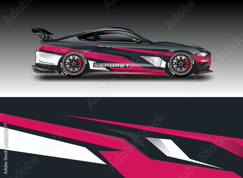 Car wrap designs vector . File ready to print and editable . Eps 10 © Alleuy