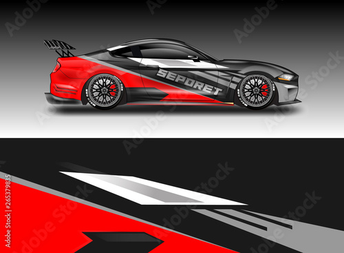 Car wrap designs vector . File ready to print and editable . Eps 10