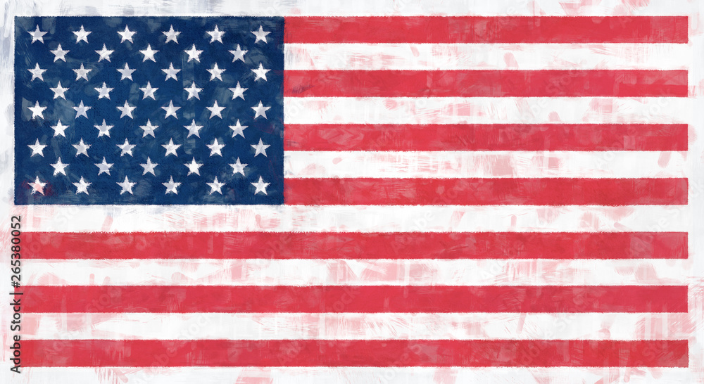 Naklejka premium The United States of America Flag.