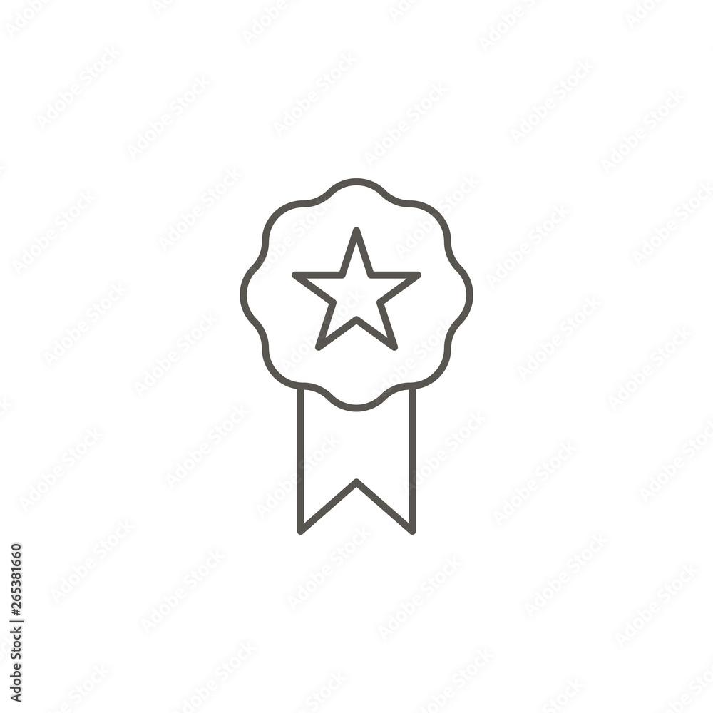 Award, media, rating, star vector icon. Element of simple icon for websites, web design, mobile app, info graphics. Thick line icon for website design and development