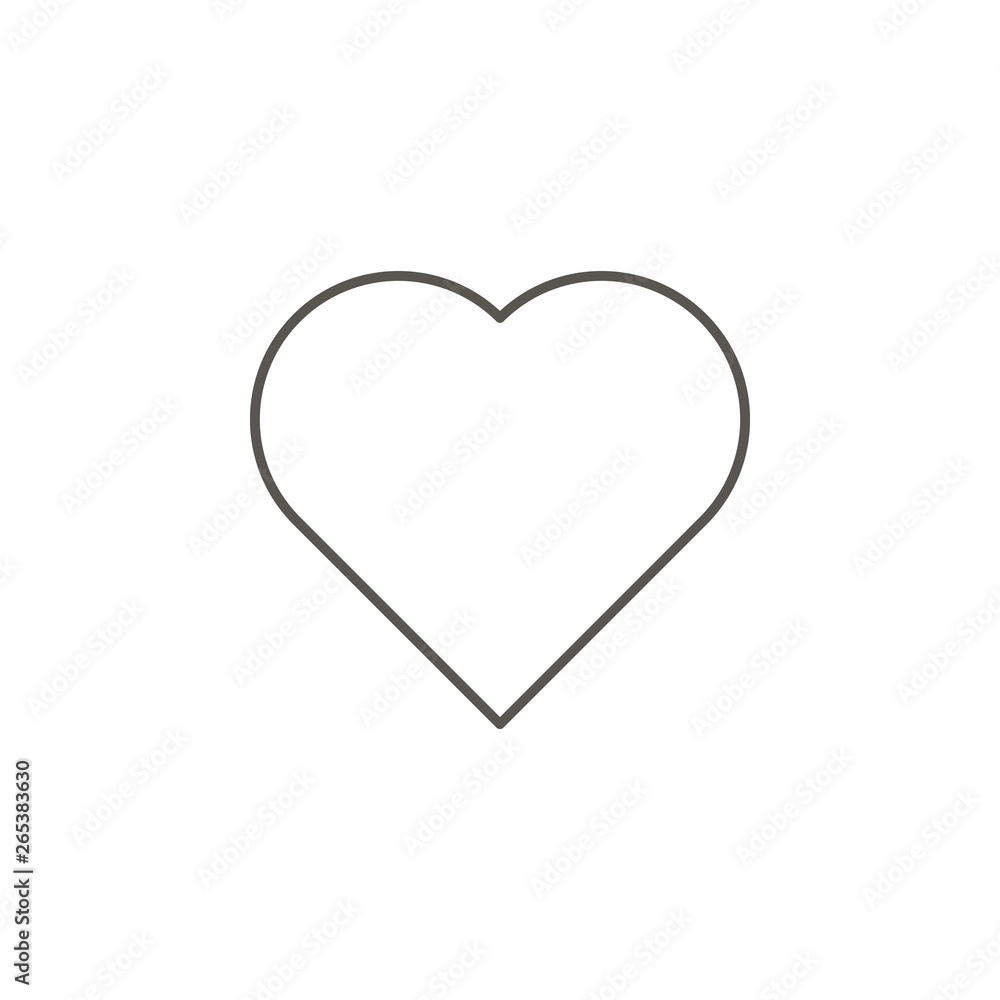 Heart vector icon. Element of simple icon for websites, web design, mobile app, info graphics. Thick line icon for website design and development Heart vector icon. Element of simple icon for websites, web design, mobile app, info graphics. Thick line icon for website design and development