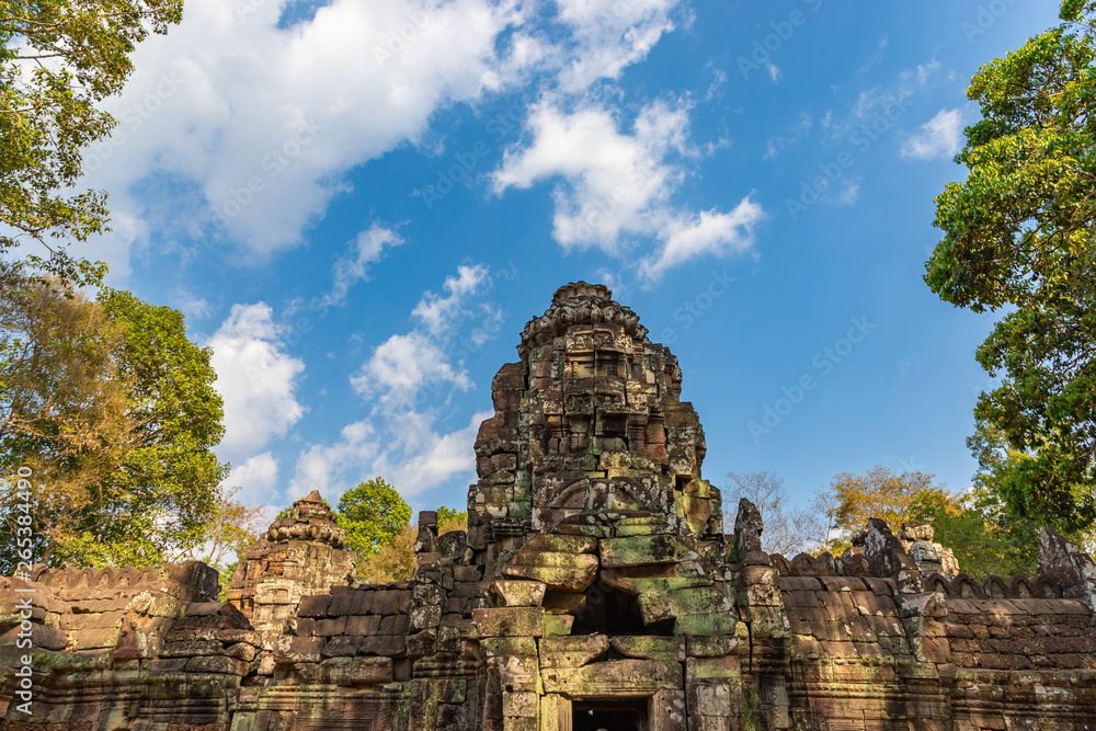 Ta Som temple in complex Angkor Wat in Siem Reap, Cambodia in a summer day, UNESCO World Heritage site