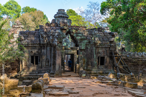 Ta Som temple in complex Angkor Wat in Siem Reap, Cambodia in a summer day, UNESCO World Heritage site