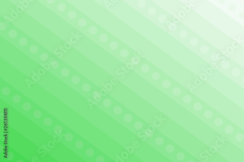 Simple geometric background. Green stripes and dots