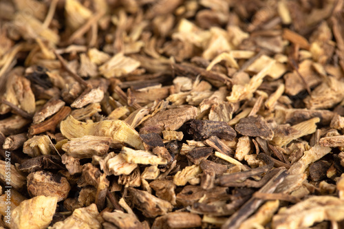 Background of Dried Echinacea Root