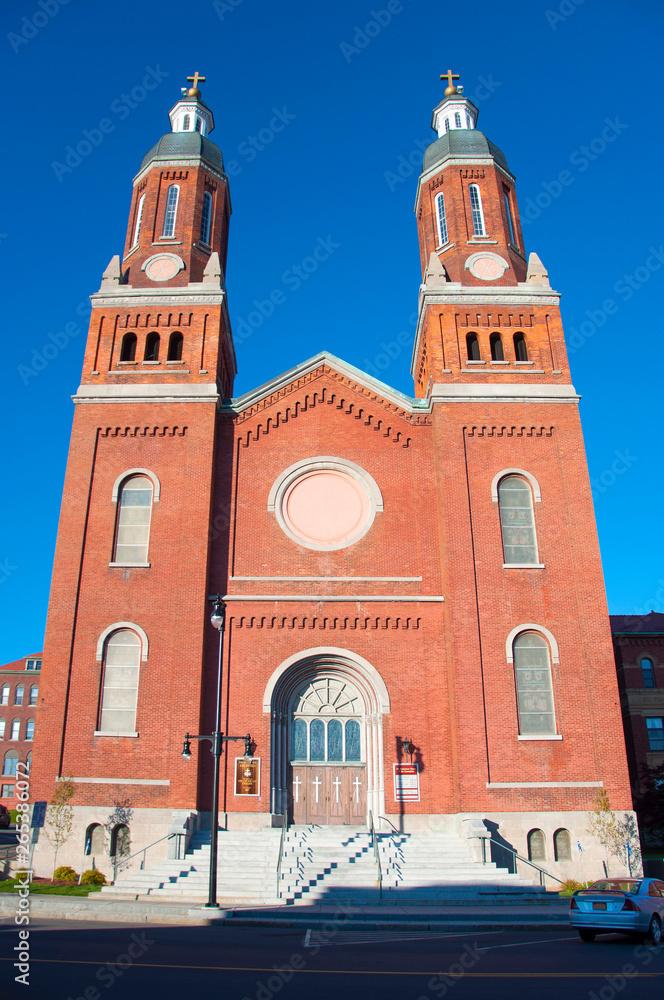 Assumption on North Salina Street in Northside Syracuse, New York State, USA.