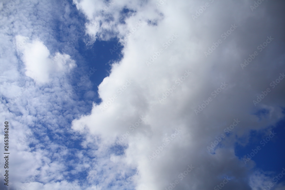 Clouds on a sunny day