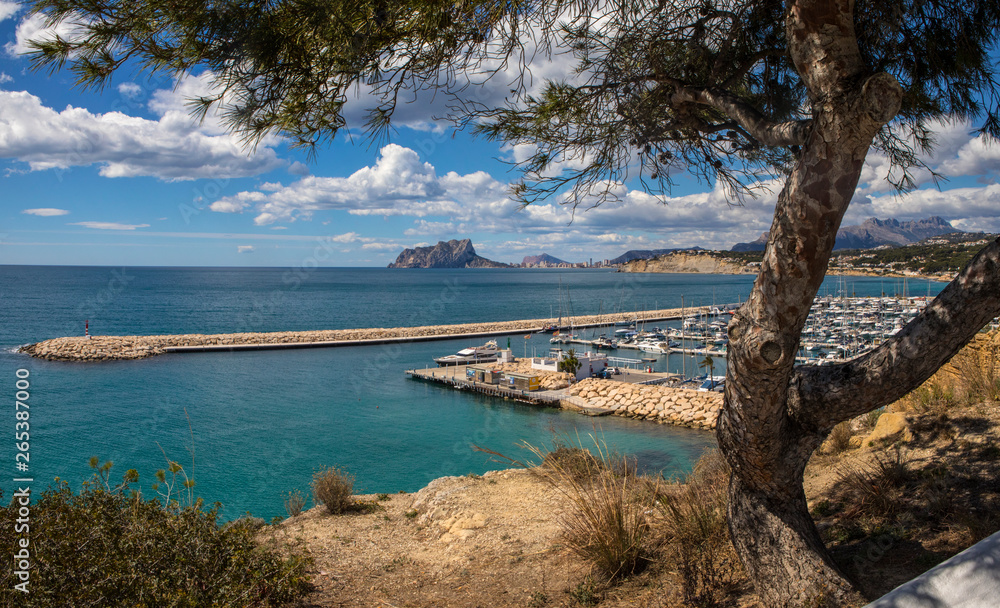 View from Moraira in Spain