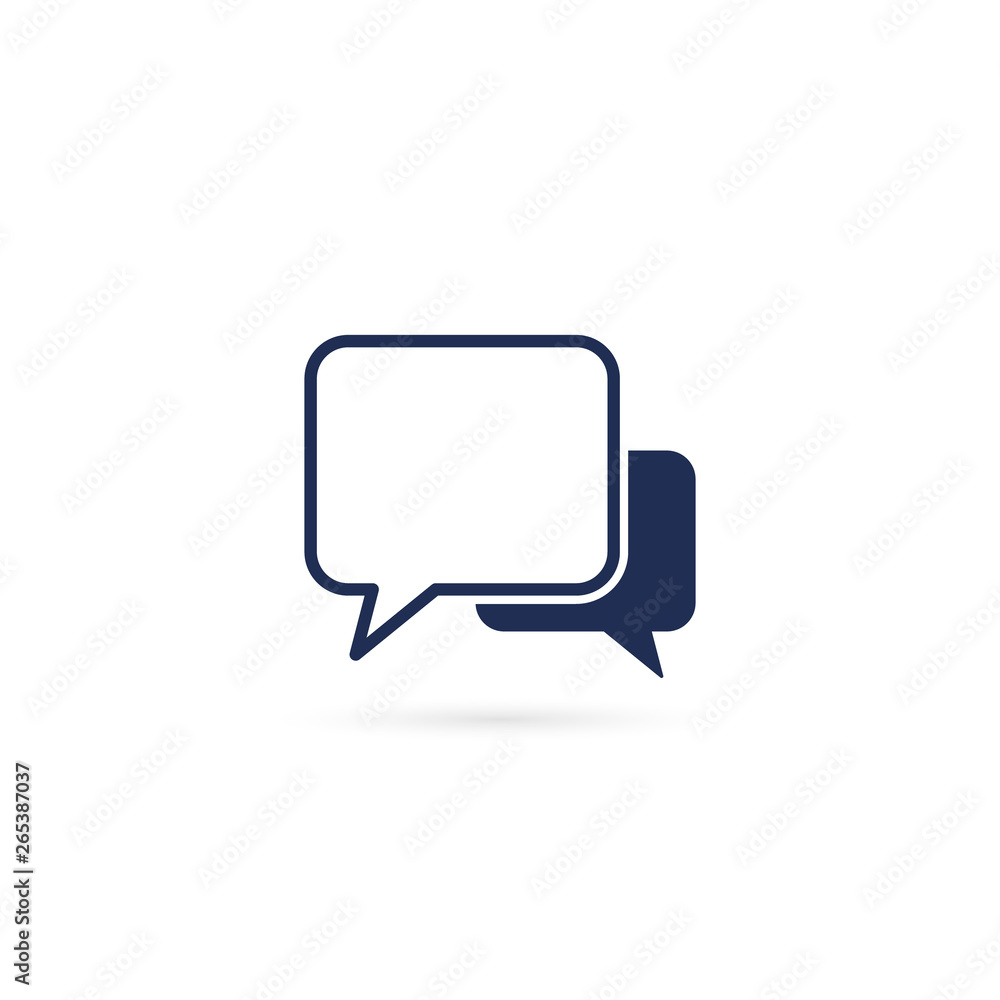Speech bubbles Icon vector flat design illustration Speech bubbles Icon vector flat design illustration