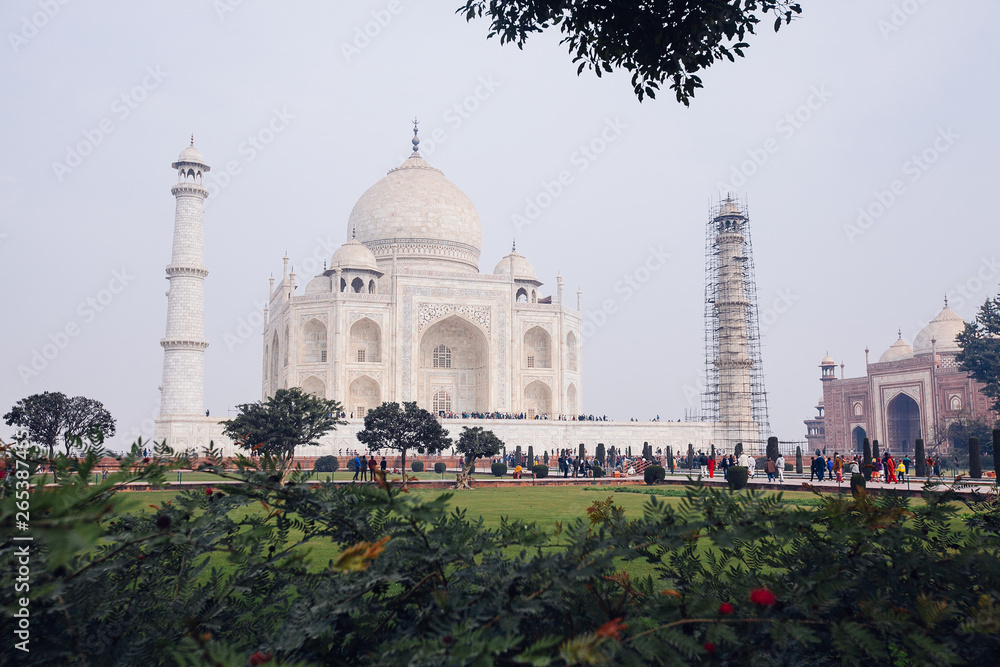 Obraz premium View of the Taj Mahal, Agra, Uttar Pradesh, India
