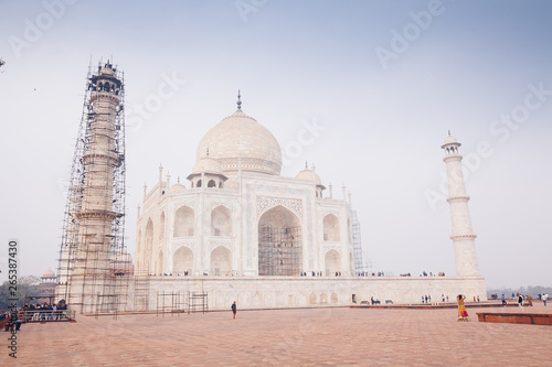 View of the Taj Mahal, Agra, Uttar Pradesh, India