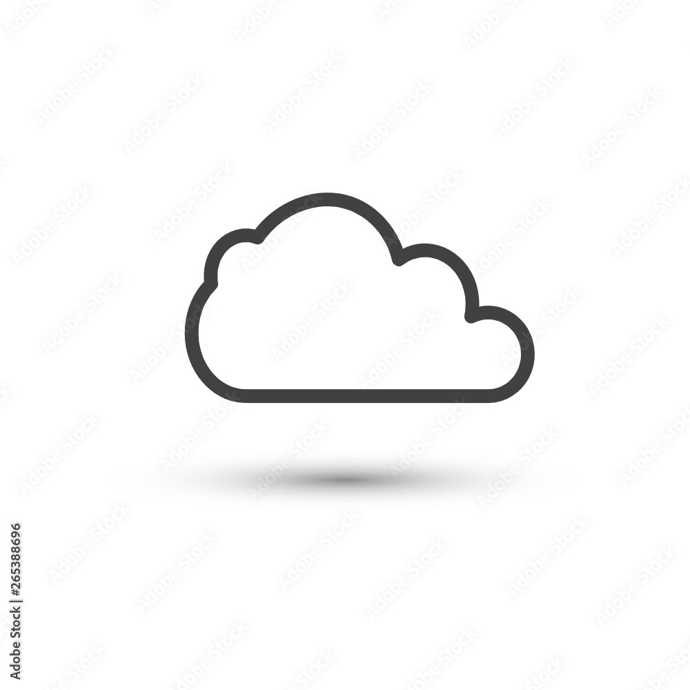 Cloud Icon Vector. Simple flat symbol. Cloud Icon Vector. Simple flat symbol.