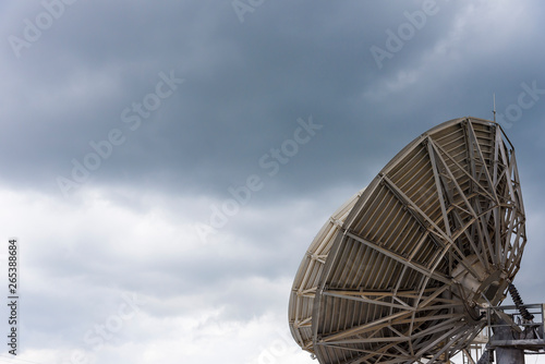 Radio antenna dishes of the radio telescope