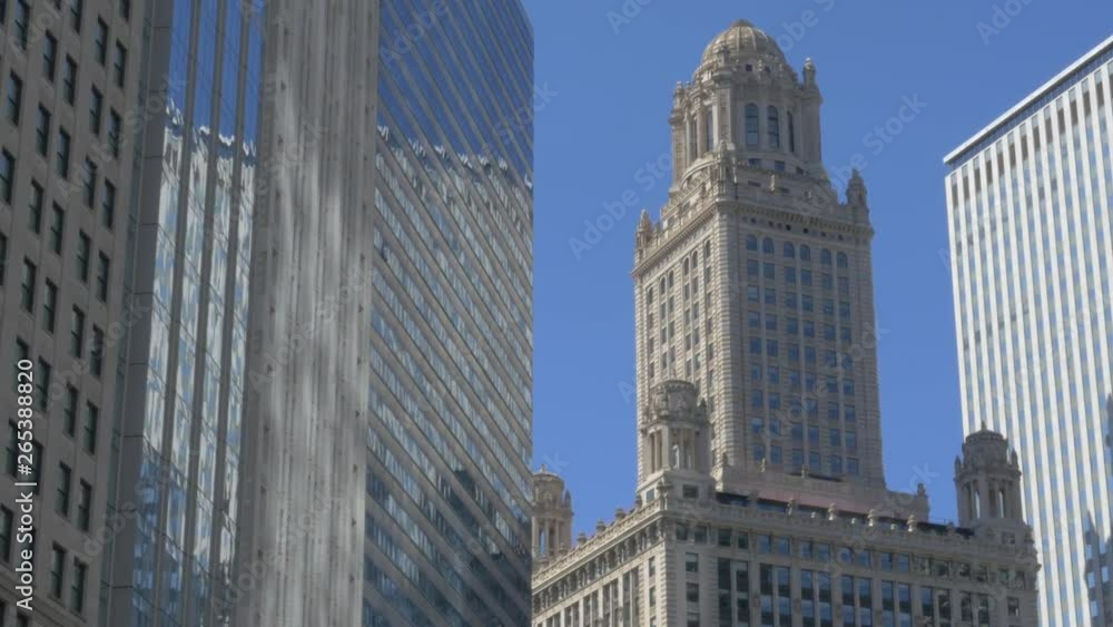 272 Chicago Closeup Old building top from the ground 272 Chicago Closeup Old building top from the ground