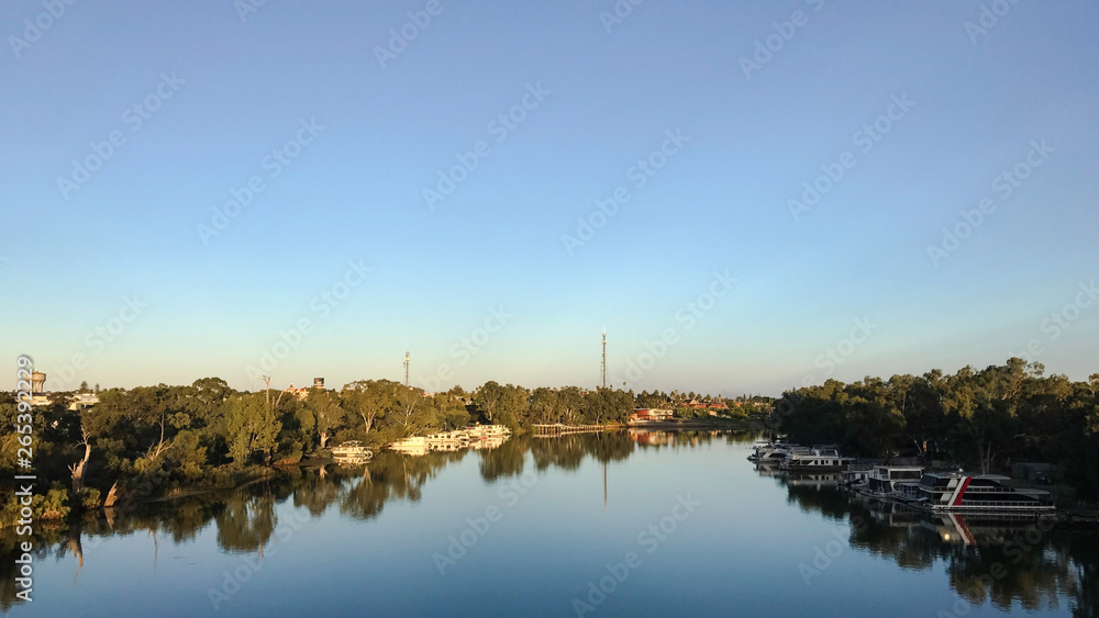 Fototapeta premium Sunrise over river
