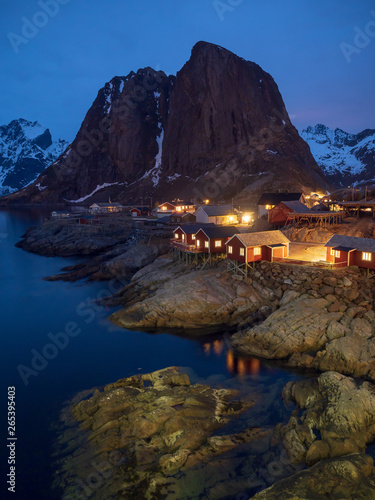 Hamnoy old fishing village in Reine Lofoten, Norway