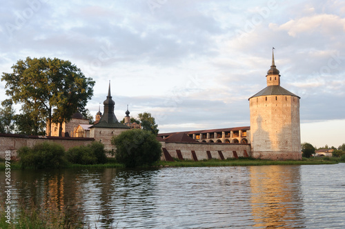 Wall and towers of Kirillo-Belozersky monastery, Russia