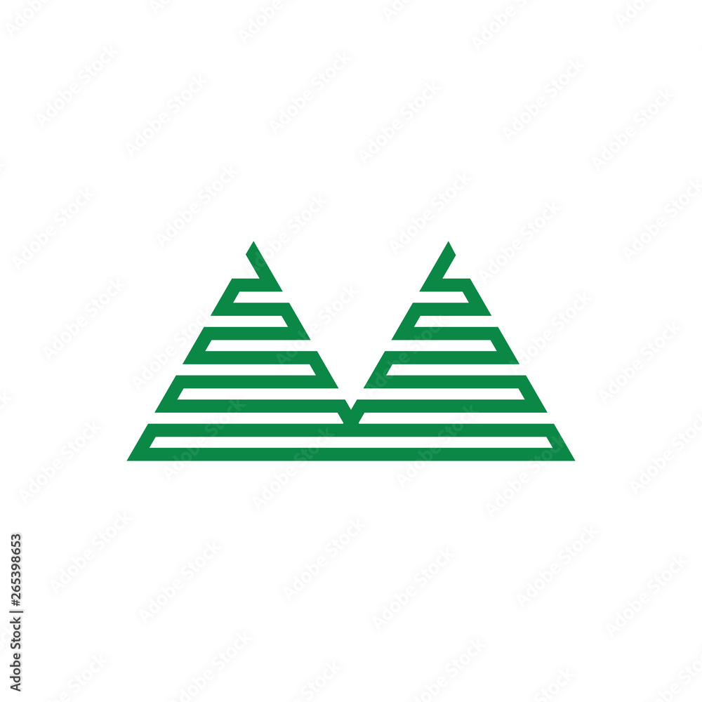 stripes line mountain symbol vector stripes line mountain symbol vector