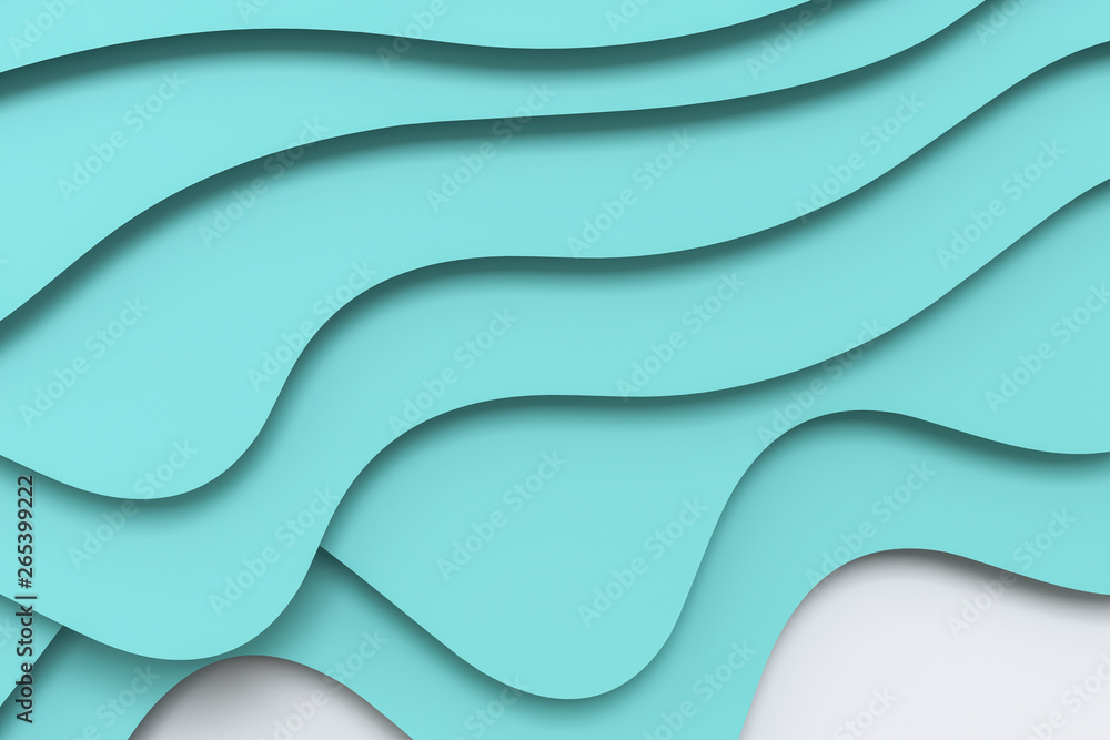 3d rendering, multilayer paper cut illustration background 3d rendering, multilayer paper cut illustration background