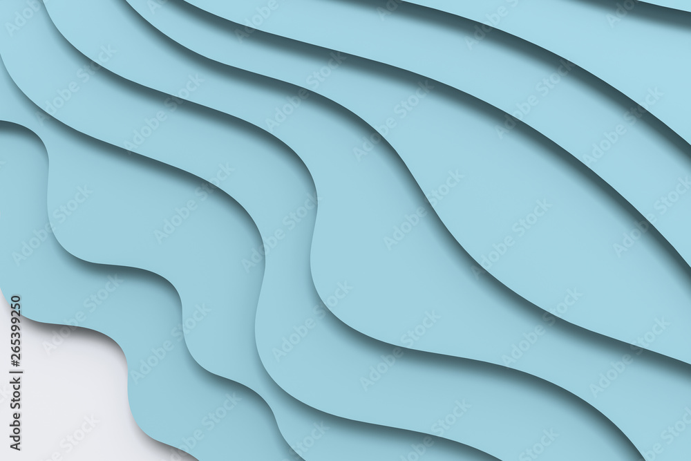 3d rendering, multilayer paper cut illustration background 3d rendering, multilayer paper cut illustration background