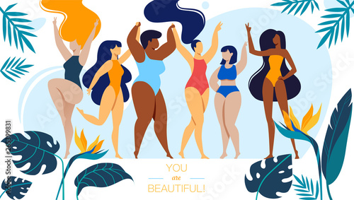 You are Beautiful Banner with Company of Women
