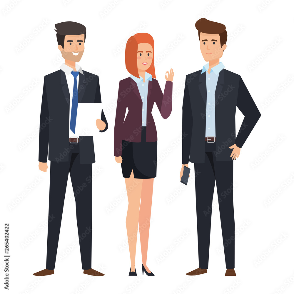 business people with documents