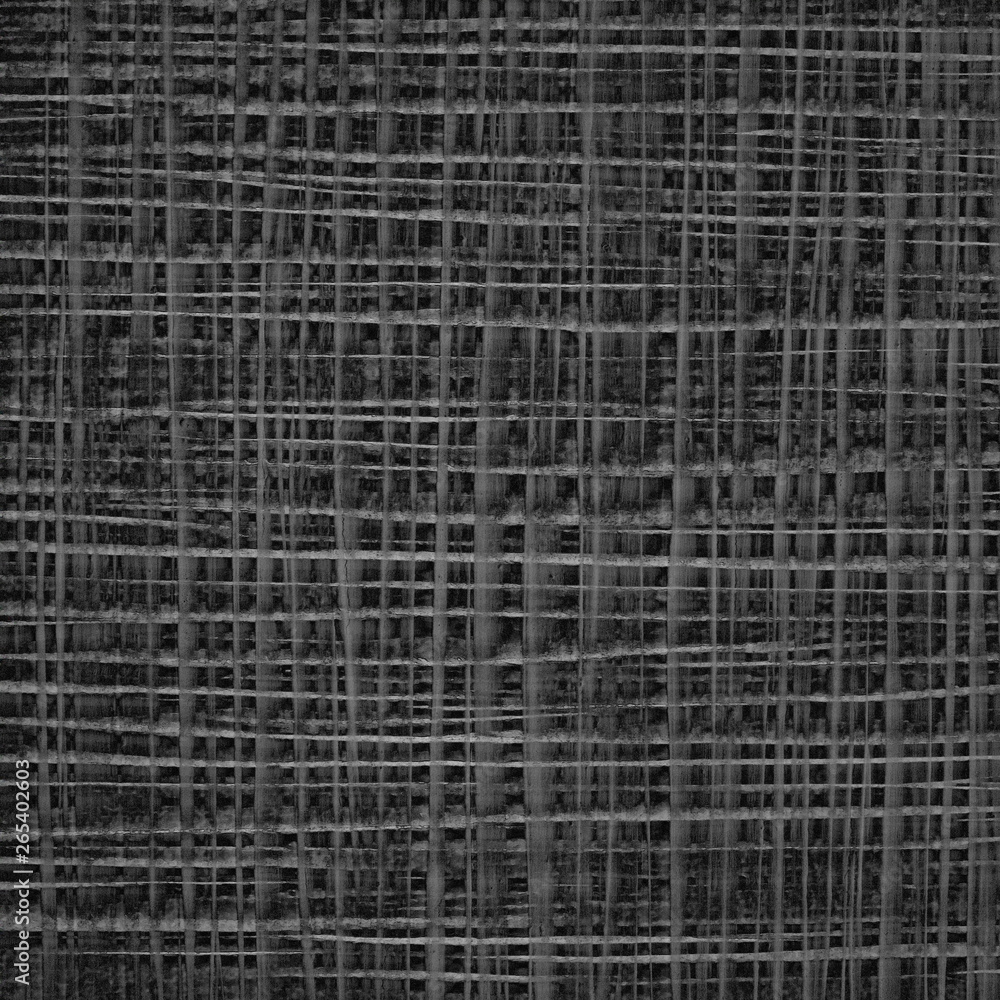 Black gray abstract grain grunge background with dark distressed square grid texture and net pattern with horizontal and vertical lines or stripes Black gray abstract grain grunge background with dark distressed square grid texture and net pattern with horizontal and vertical lines or stripes