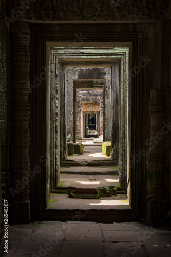 The incredibly beautiful Preah Khan temple ruins at Angkor  Siem Reap  Cambodia