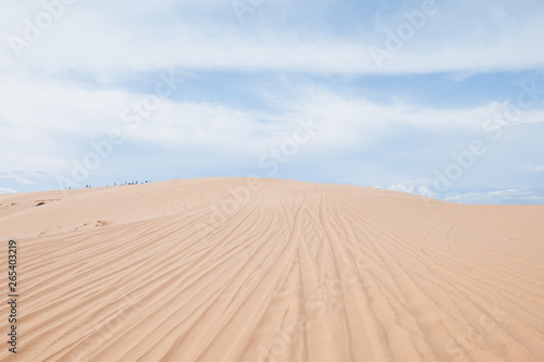 White sand dunes at muine vietnam.