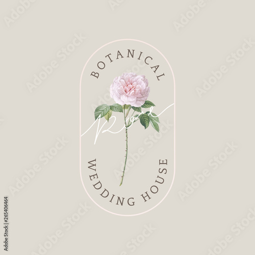 Botanical wedding card