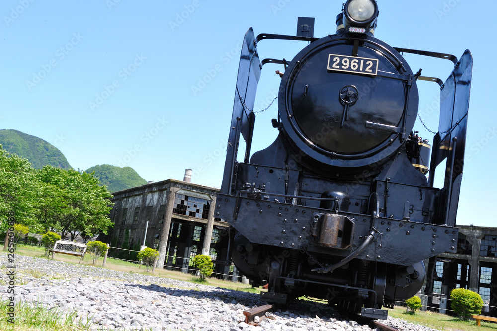 Naklejka premium 豊後森機関車庫