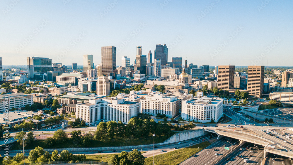 Fototapeta premium Downtown Atlanta Skyline April 2019
