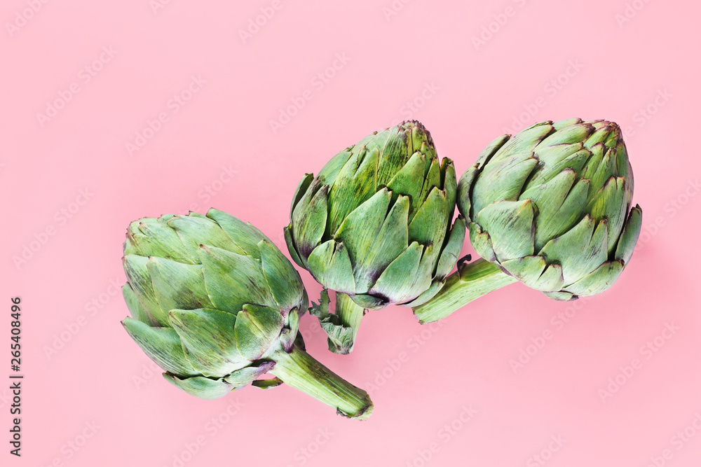 Fototapeta premium food creative concept, artichokes