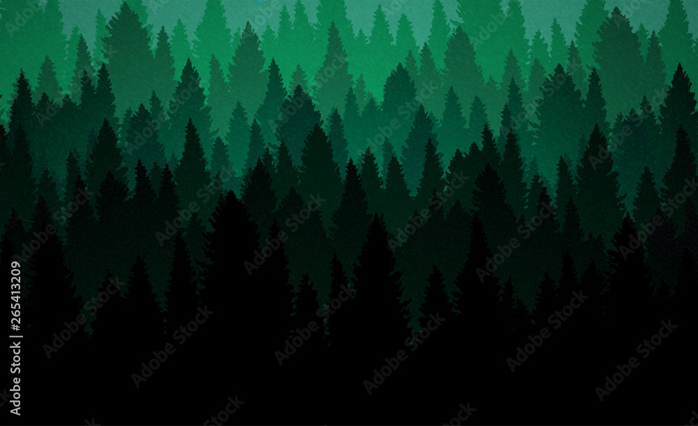 forest green blue gradient background wallpaper Stock Illustration