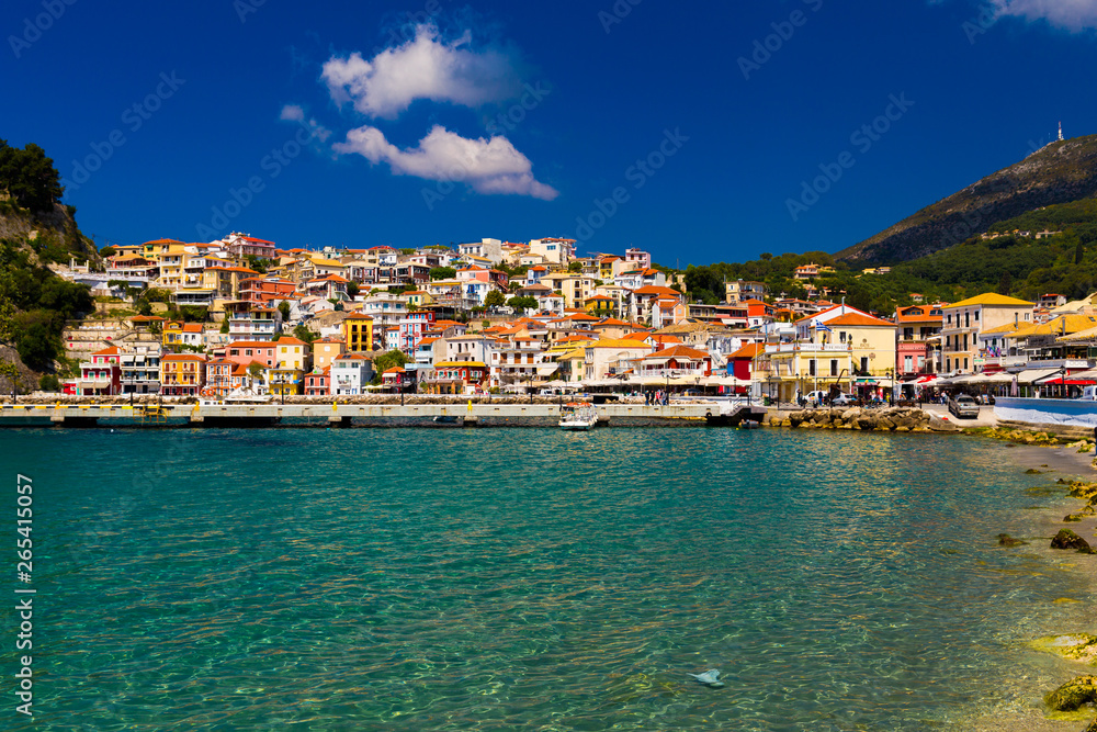 parga city greek tourist resort in preveza perfecture greece