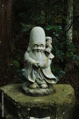 Cuadro en lienzo 七福神の福禄寿さまの石像です