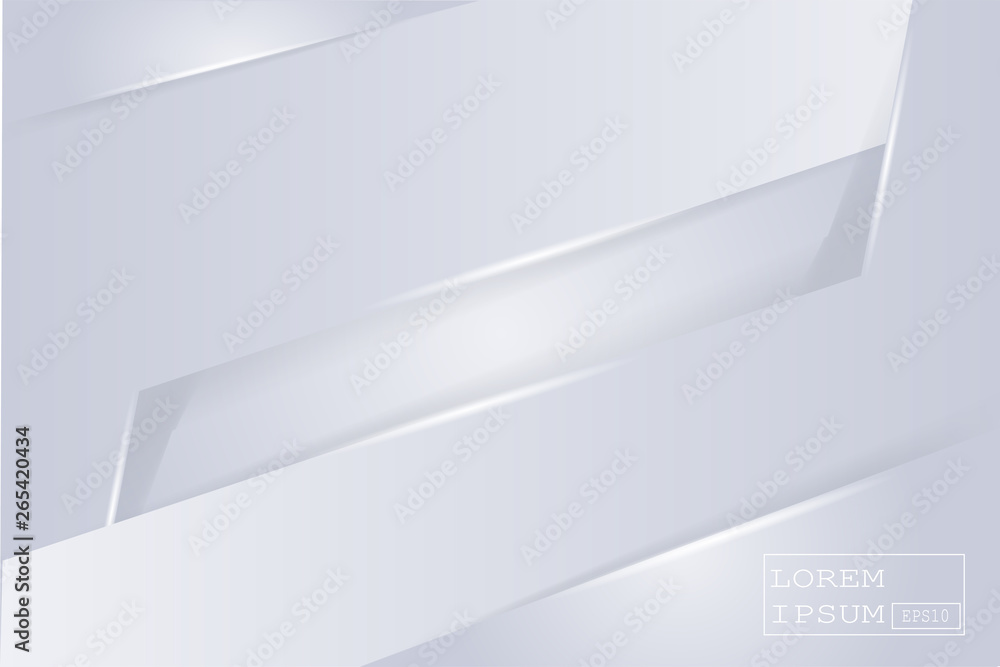 Abstract geometric white and gray color material frame layout modern tech with layer background Abstract geometric white and gray color material frame layout modern tech with layer background