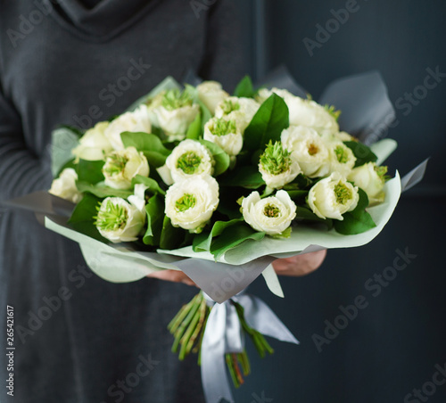 nice buquet in the hands